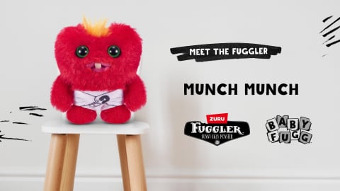 Fuggler - Jucarie de plus, 9 cm - Bebe ciudatei, Munch Munch copii varsta 3 ani + [6]
