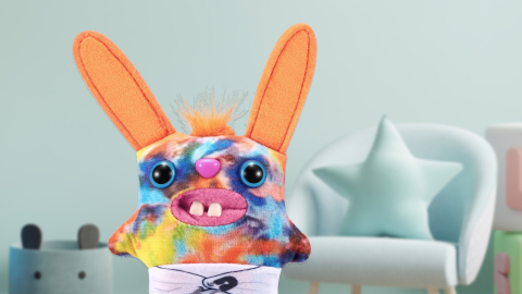Fuggler - Jucarie de plus, 9 cm - Bebe ciudatei, Rabid Rabbit copii varsta 3 ani + [1]