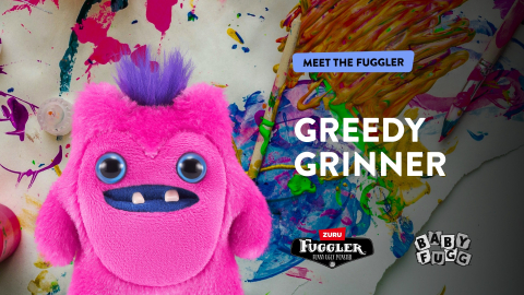 Fuggler - Jucarie de plus, 9 cm - Bebe ciudatei, S4 Greedy Grinner - pink copii varsta 3-5 ani|5-7 ani|7-9 ani|9-12 ani|12-14 ani|14-18 ani [3]