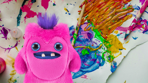 Fuggler - Jucarie de plus, 9 cm - Bebe ciudatei, S4 Greedy Grinner - pink copii varsta 3-5 ani|5-7 ani|7-9 ani|9-12 ani|12-14 ani|14-18 ani [2]