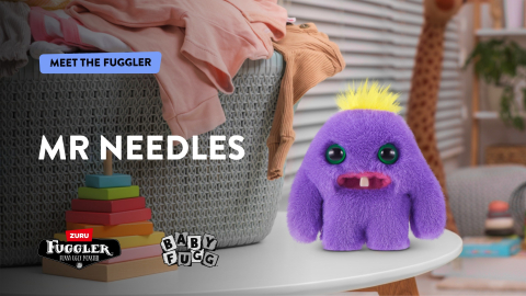 Fuggler - Jucarie de plus, 9 cm - Bebe ciudatei, S4 Mr Needles - purple copii varsta 3-5 ani|5-7 ani|7-9 ani|9-12 ani|12-14 ani|14-18 ani [3]