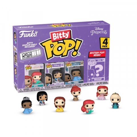Jucării și Jocuri pentru copii - Funko Bitty POP: Disney P- Ariel 4PK varsta 3-5 ani ,5-7 ani ,7-9 ani ,9-12 ani ,12-14 ani ,14-18 ani ,18+, Unisex