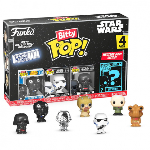 Jucării și Jocuri pentru copii - Funko Bitty POP: Star Wars- Darth Vader 4PK varsta 3-5 ani ,5-7 ani ,7-9 ani ,9-12 ani ,12-14 ani ,14-18 ani ,18+, Unisex