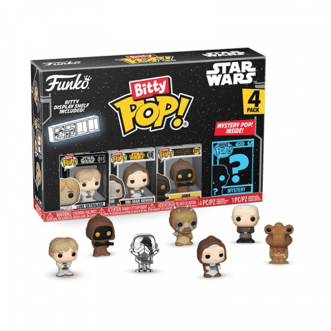 Jucării și Jocuri pentru copii - Funko Bitty POP: Star Wars- Luke 4PK varsta 3-5 ani ,5-7 ani ,7-9 ani ,9-12 ani ,12-14 ani ,14-18 ani ,18+, Unisex