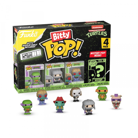 Jucării și Jocuri pentru copii - Funko Bitty POP: TMNT- Donatello 4PK varsta 3-5 ani ,5-7 ani ,7-9 ani ,9-12 ani ,12-14 ani ,14-18 ani ,18+, Unisex