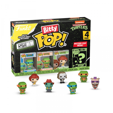 Jucării și Jocuri pentru copii - Funko Bitty POP: TMNT- Leonardo 4PK varsta 3-5 ani ,5-7 ani ,7-9 ani ,9-12 ani ,12-14 ani ,14-18 ani ,18+, Unisex