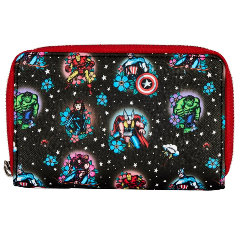 Funko LF: Marvel Avengers Tattoo Zip Around Wallet varsta 3-5 ani ,5-7 ani ,7-9 ani ,9-12 ani ,12-14 ani ,14-18 ani ,18+, Unisex [1]