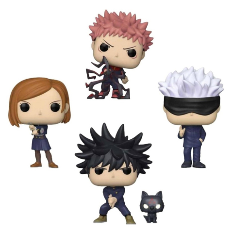Funko POP Animation: Jujutsu Kaisen S1 4PK varsta 3-5 ani ,5-7 ani ,7-9 ani ,9-12 ani ,12-14 ani ,14-18 ani ,18+, Unisex [2]