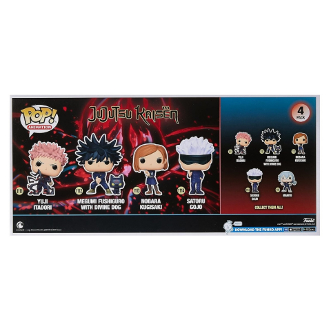 Funko POP Animation: Jujutsu Kaisen S1 4PK varsta 3-5 ani ,5-7 ani ,7-9 ani ,9-12 ani ,12-14 ani ,14-18 ani ,18+, Unisex [1]
