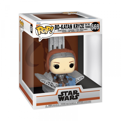 Jucării și Jocuri pentru copii - Funko POP DLX: MND S9 â€“ Bo Katan w/Throne varsta 3-5 ani ,5-7 ani ,7-9 ani ,9-12 ani ,12-14 ani ,14-18 ani ,18+, Unisex