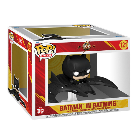 Jucării și Jocuri pentru copii - Funko POP Ride SUPDLX: The Flash- Batman w/ Batwing varsta 3-5 ani ,5-7 ani ,7-9 ani ,9-12 ani ,12-14 ani ,14-18 ani ,18+, Unisex