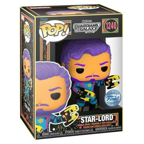 Jucării și Jocuri pentru copii - Funko POP Vinyl: GOTG3- Star-Lord (BLKLT) varsta 3-5 ani ,5-7 ani ,7-9 ani ,9-12 ani ,12-14 ani ,14-18 ani ,18+, Unisex