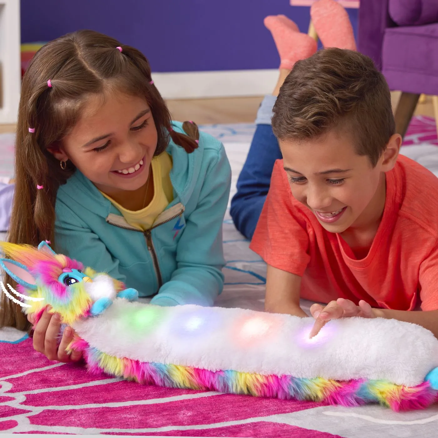 Furby dj furblets jucarie interactiva curcubeu, copii varsta 6 ani pana la 10 ani [3]