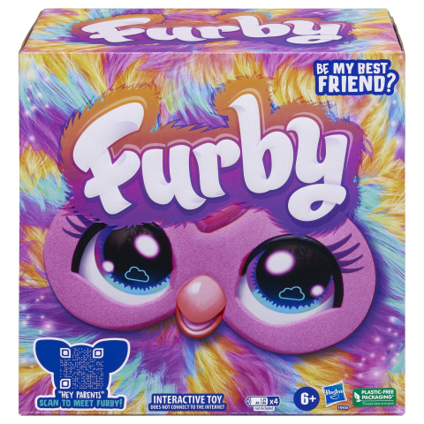 Jucării și Jocuri pentru copii - Furby jucarie de plus interactiva furby tie dye, varsta de la 6 ani la 12 ani