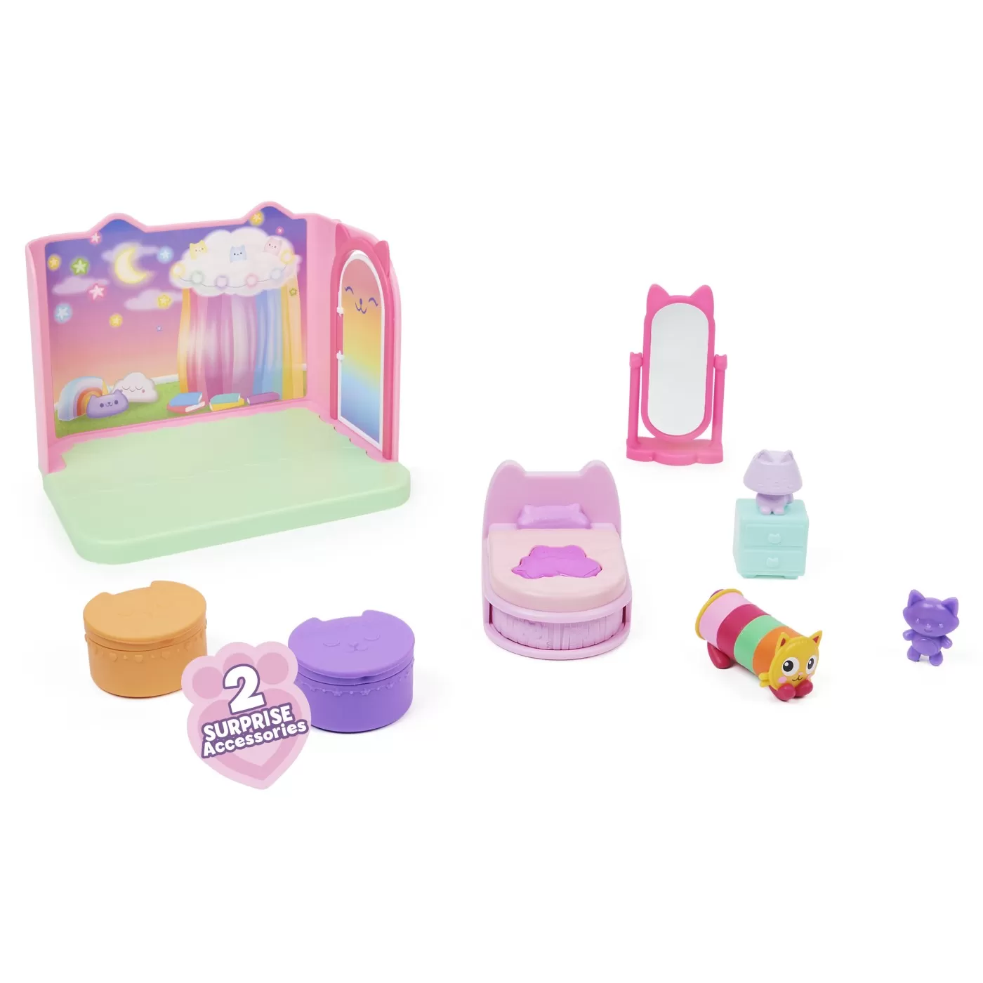 Gabbys dollhouse casa de lux dormitorul viselor frumoase a lui pillowcat, varsta de la 3 ani la 10 ani [1]