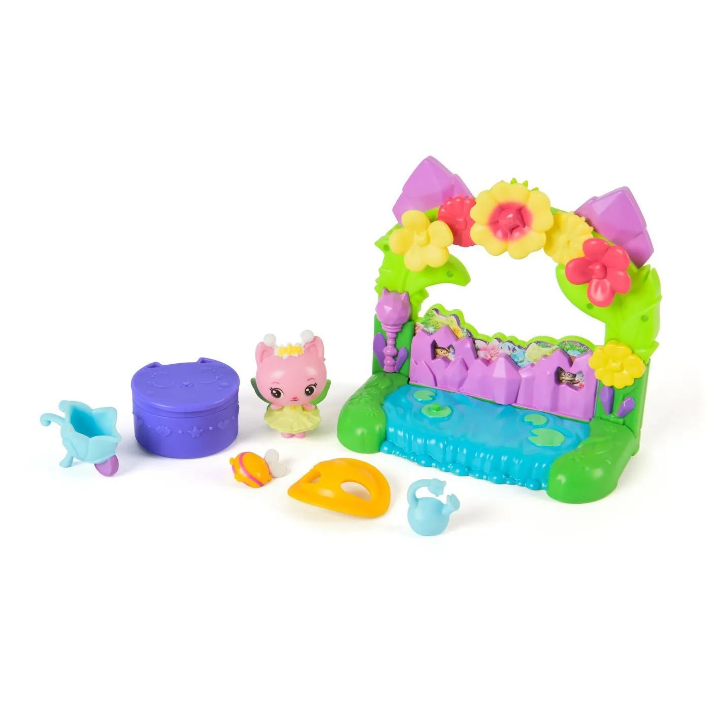 Gabbys dollhouse filmul set balconul gradina si figurina zana regina kitty cu  accesorii,  3 -7 ani [1]