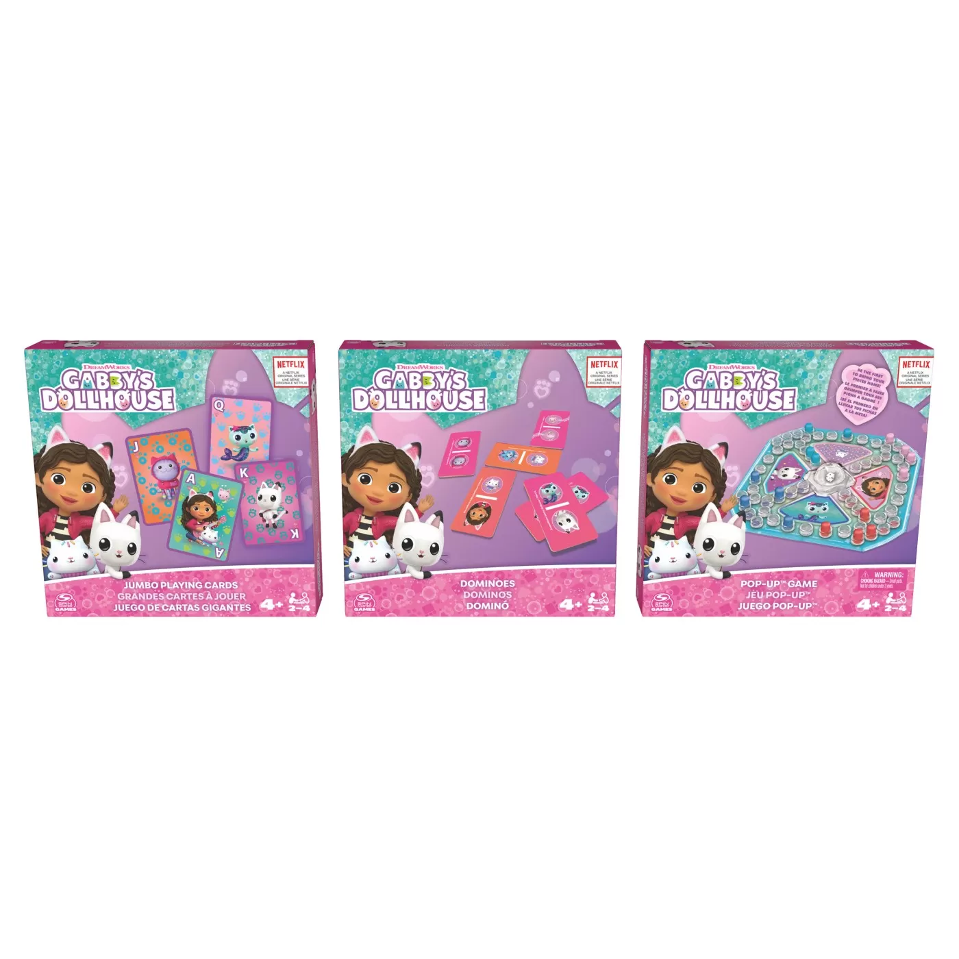 Jucării și Jocuri pentru copii - Gabbys dollhouse set 3 jocuri