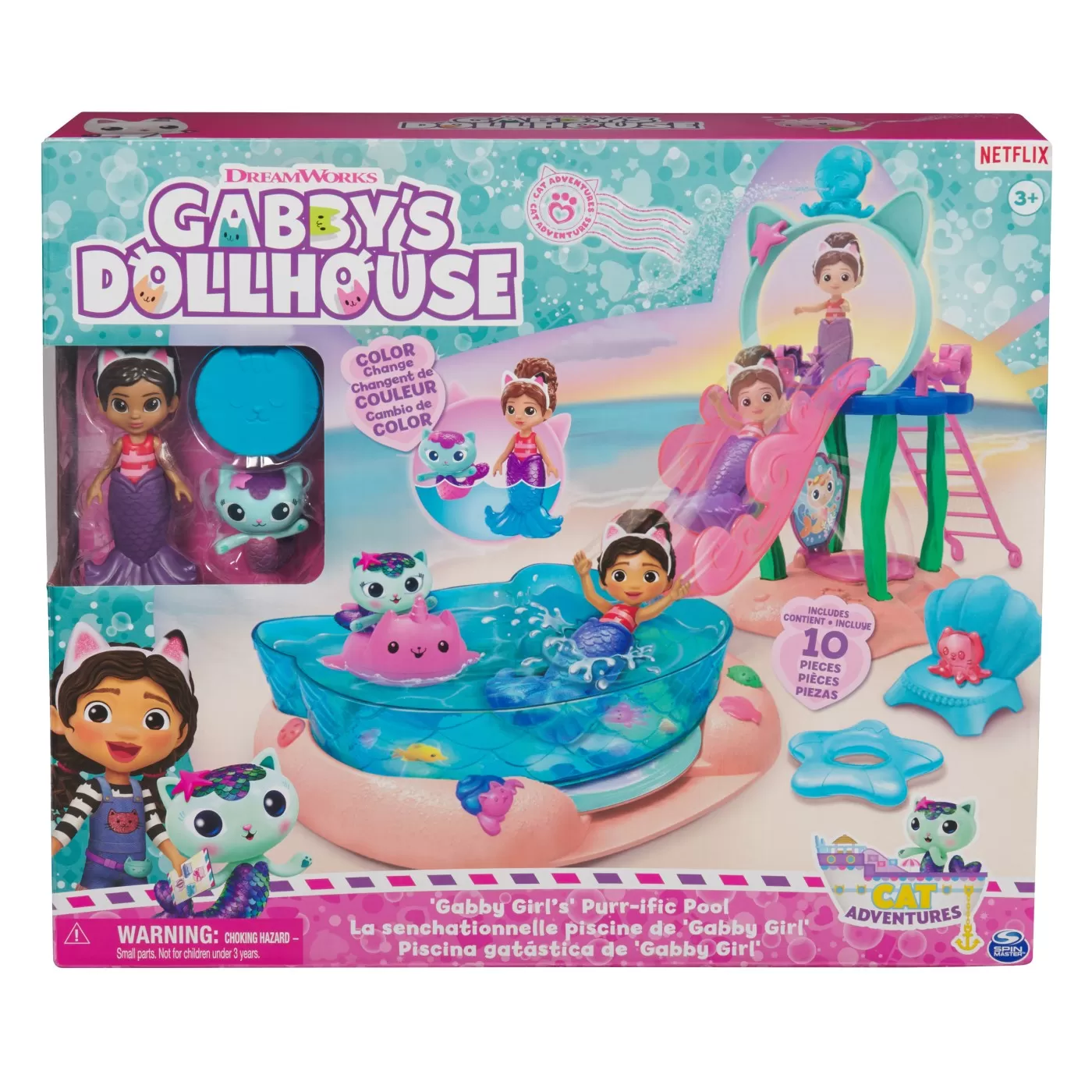 Jocuri de rol pentru copii - Gabbys dollhouse set de joaca piscina