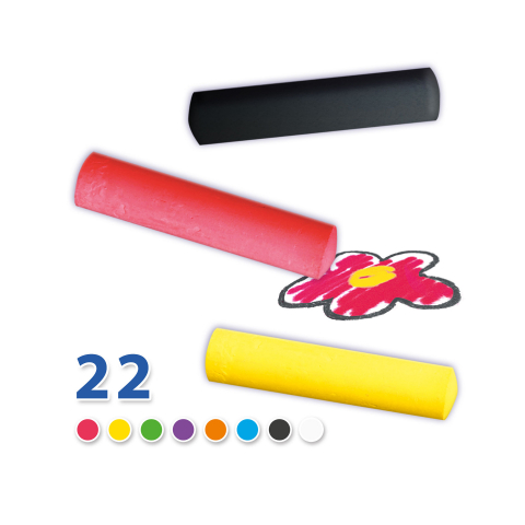 Galeata cu creta colorata pentru copii (22 buc), copii varsta 2 ani+,6 ani+,8 ani+ [2]