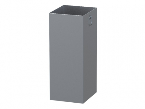 Cutii depozitare și organizatoare - Găleată interioară pătrată inox 48 L