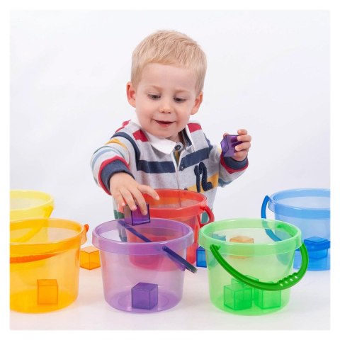 Galeti transparente colorate, set 6 buc, copii varsta 2-7 ani [3]