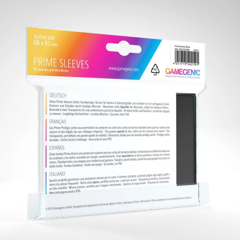 Gamegenic Sleeves - Folie protectie carti, negru varsta 3-5 ani ,5-7 ani ,7-9 ani ,9-12 ani ,12-14 ani ,14-18 ani ,18+, Unisex [1]