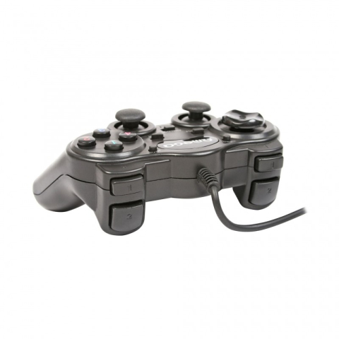 Gamepad Omega Interceptor OGP85, USB, 12 butoane, PC, cablu 1.4m, negru [0]
