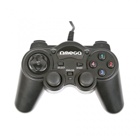 Gamepad Omega Interceptor OGP85, USB, 12 butoane, PC, cablu 1.4m, negru [2]
