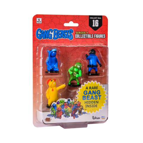 Gang Beasts - Set 5 figurine cu un personaj rar ascuns copii varsta 7 ani + [3]