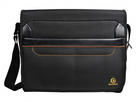 Geanta laptop 14" cu inchidere magnetica si buzunare captusite, culoare neagra [1]