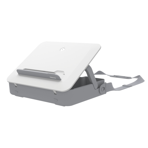 Articole pentru birou - Geanta laptop cu suport ergonomic inclus alba breyta
