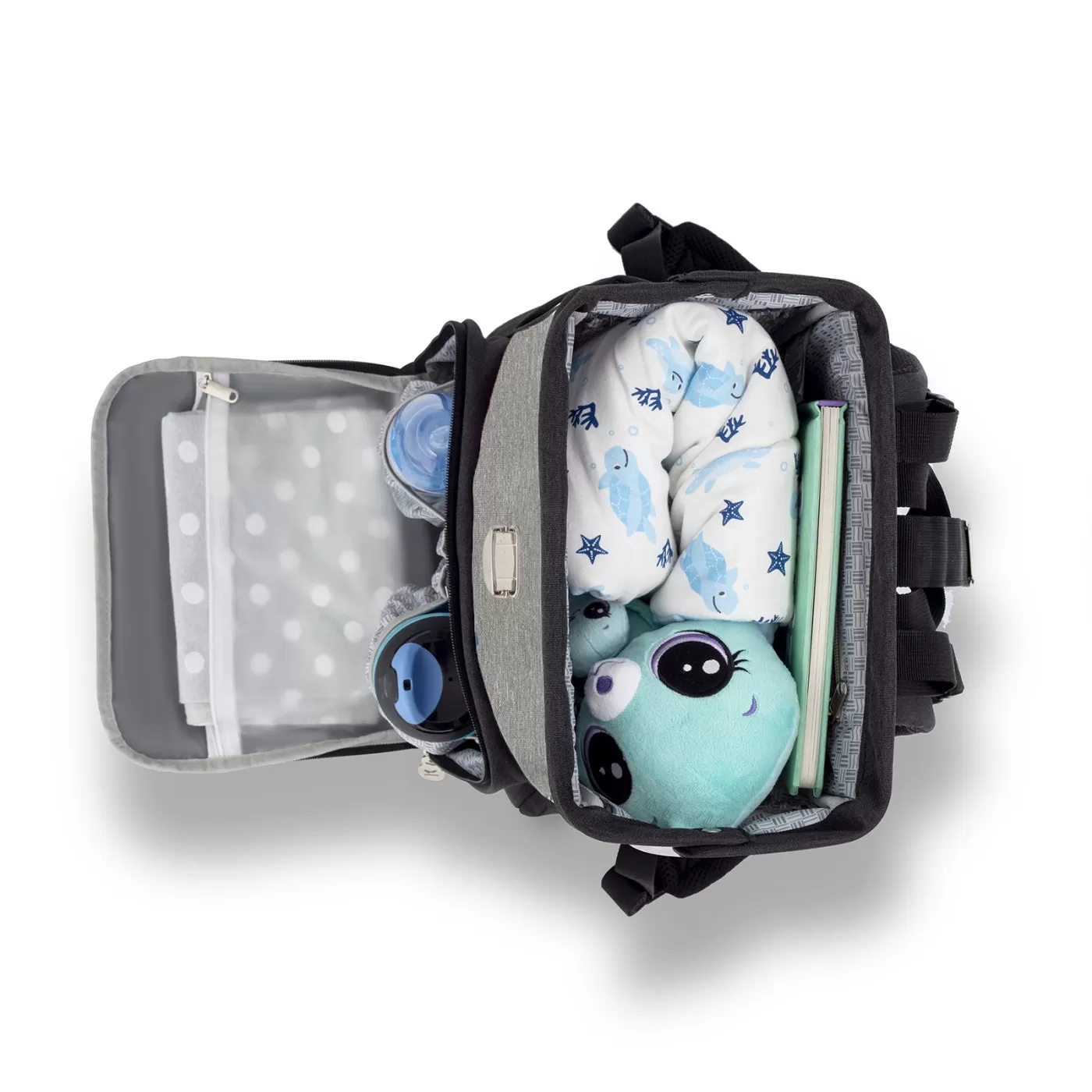 Geanta multifunctionala mamici kinderkraft molly, black, varsta de la 0 luni la +15 ani [5]