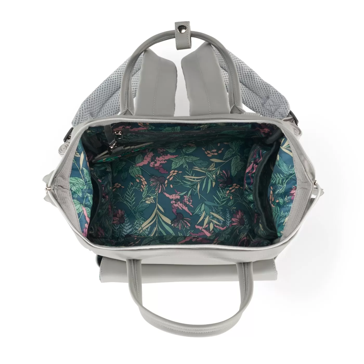 Geanta multifunctionala mamici kinderkraft treasurepack, grey, varsta de la 0 luni la 3 ani [1]