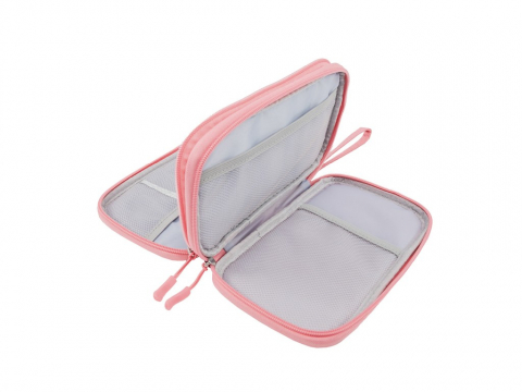 Geantă Tellur pentru organizare cabluri și accesorii, 21 x 12,5 x 6 cm, poliester, roz [5]