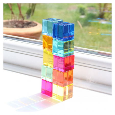 Gem Cube, set 10  cuburi acrilice, TickiT, 3-10 ani [1]