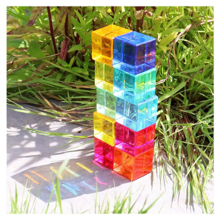 Gem Cube, set 10  cuburi acrilice, TickiT, 3-10 ani [2]