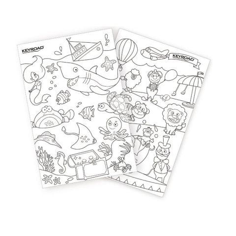 Gentuta coloriaj Keyroad Color-Kit KR971745, 6 carioci jumbo, 8 creioane cerate jumbo, 1 poster [4]