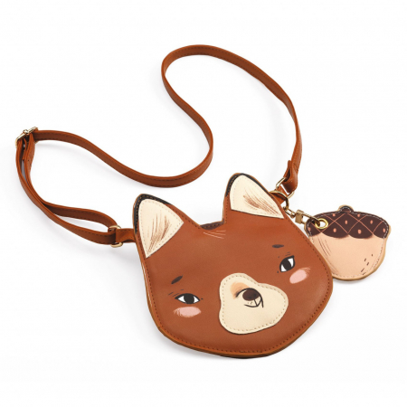 Accesorii, Ochelari, Ceasuri, ETUI, Portofel, Gentute - Gentuta de umar cu portmoneu Vulpita, Djeco, varsta 3 - 6, 6 - 9 ani, Fata