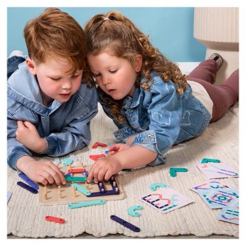 Geoplank, joc creativ din lemn, copii varsta 4-10 ani [1]