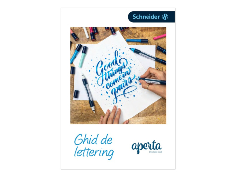 Creativitate, Seturi creative - Ghid de lettering Aperta + 1 liner CADOU