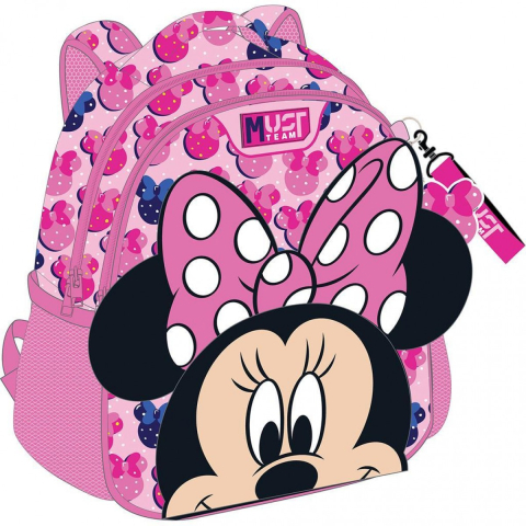 Rechizite Școlare - Ghiozdan 27x10x31cm 2 compartimente Minnie Must 