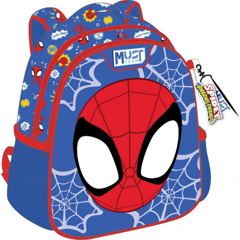 Rechizite Școlare - Ghiozdan 27x10x31cm 2 compartimente Spidey  Must