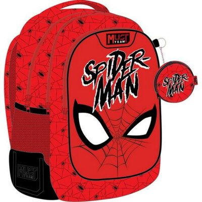 Rechizite Școlare - Ghiozdan 32x18x43cm 3 compartimente Spiderman Web Must 