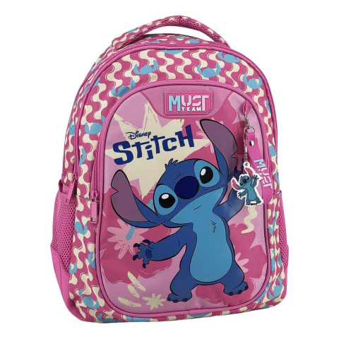 Rechizite Școlare - Ghiozdan 32x18x43cm 3 compartimente Stitch Pink Must 