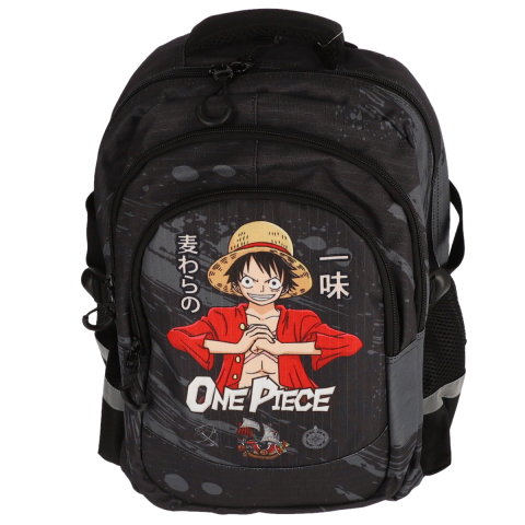 Rechizite Școlare - Ghiozdan cl i-iv one piece negru 3 fermoare pigna