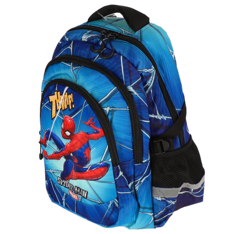 Ghiozdan cl i-iv spiderman albastru 3 fermoare pigna [1]