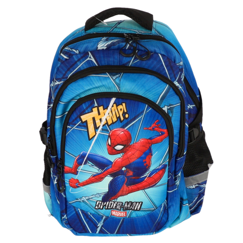 Rechizite Școlare - Ghiozdan cl i-iv spiderman albastru 3 fermoare pigna
