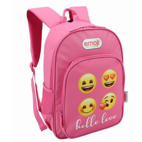 Ghiozdan clasa 0 emoji classic 2 fermoare roz pigna [1]