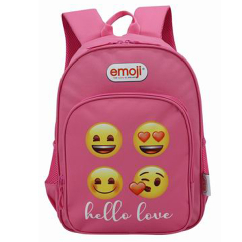 Rechizite Școlare - Ghiozdan clasa 0 emoji classic 2 fermoare roz pigna