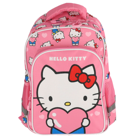 Rechizite Școlare - Ghiozdan clasa 0 hello kitty roz 2 fermoare pigna